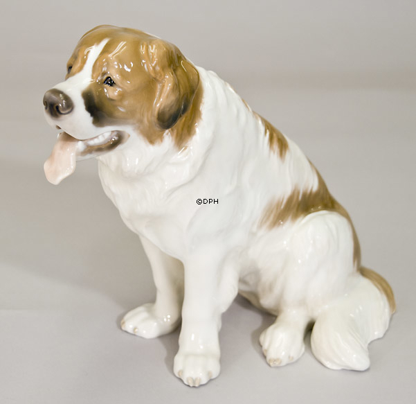 St, Bernhardshund, Bing & Grøndahl hundefigur nr. 1916