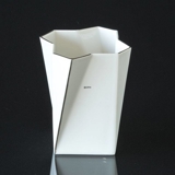 Bing & Gröndahl Futura Vase Nr. 1922-5476 mit Silberdekor, Design: Else Kamp