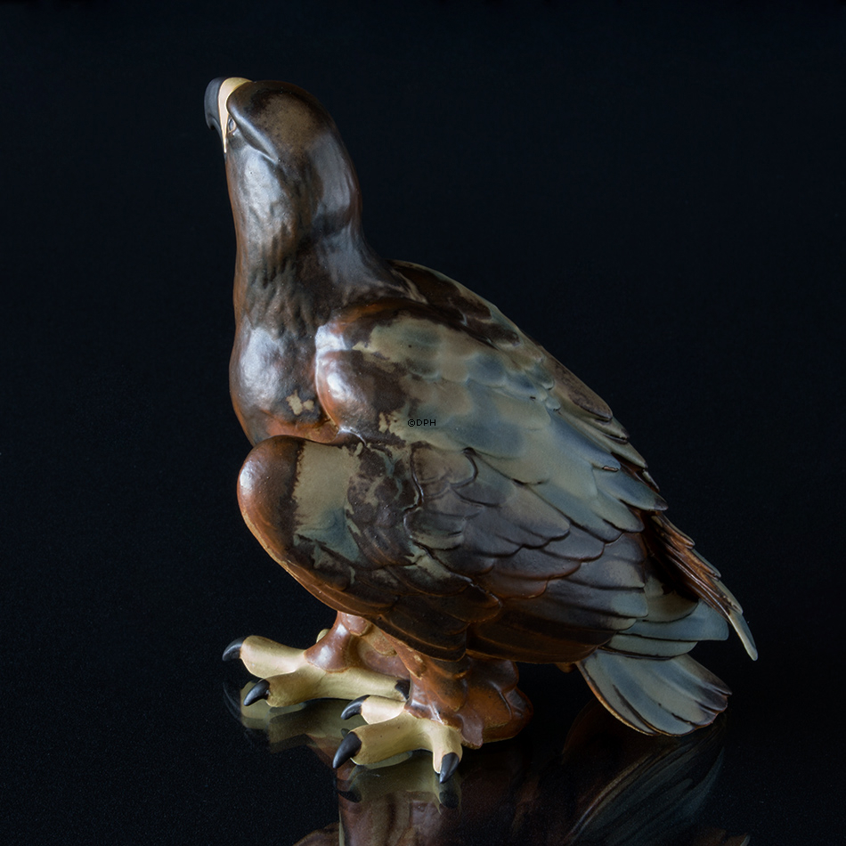 Ørn, Bing & Grøndahl stentøjsfigur af fugl nr. 1925