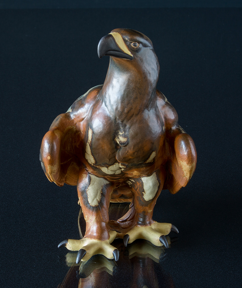 Ørn, Bing & Grøndahl stentøjsfigur af fugl nr. 1925