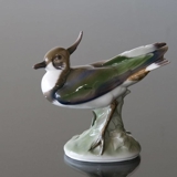 Peewit standing straight, Bing & Grondahl bird figurine No. 1980