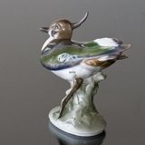 Peewit standing straight, Bing & Grondahl bird figurine No. 1980