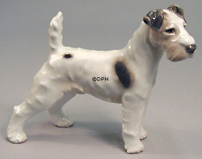 Ruhåret Foxterrier, Bing & Grøndahl hundefigur nr. 1998