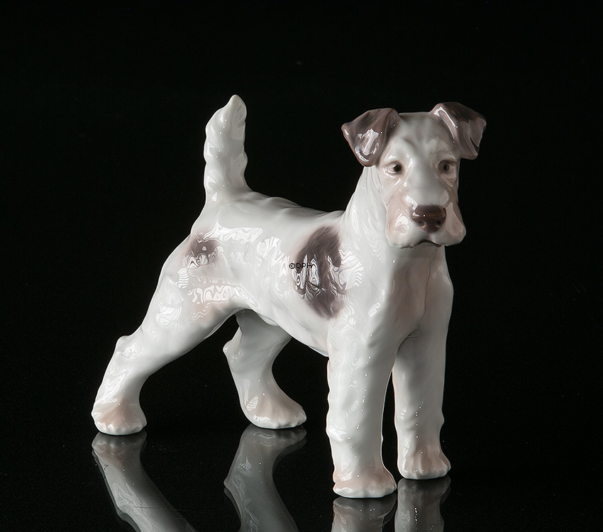 Ruhåret Foxterrier, Bing & Grøndahl hundefigur nr. 1998