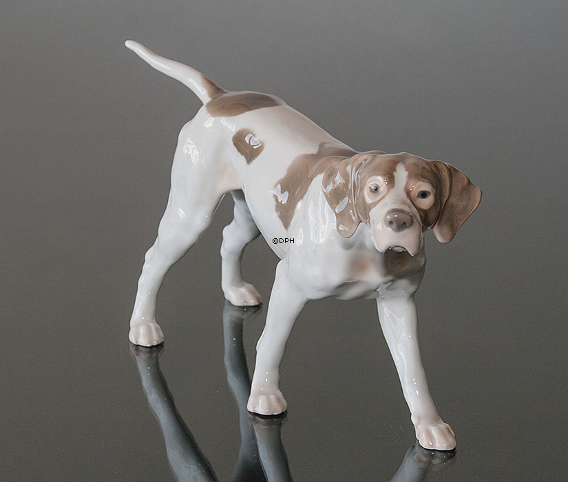 Stående Pointer, Bing & Grøndahl hundefigur nr. 2006