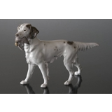 Hunting dog with bird, Bing & Grondahl dog figurine No. 2015