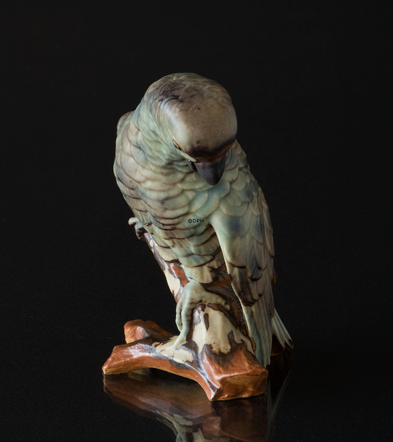 Papegøje, Bing & Grøndahl stentøjsfigur af fugl nr. 2019
