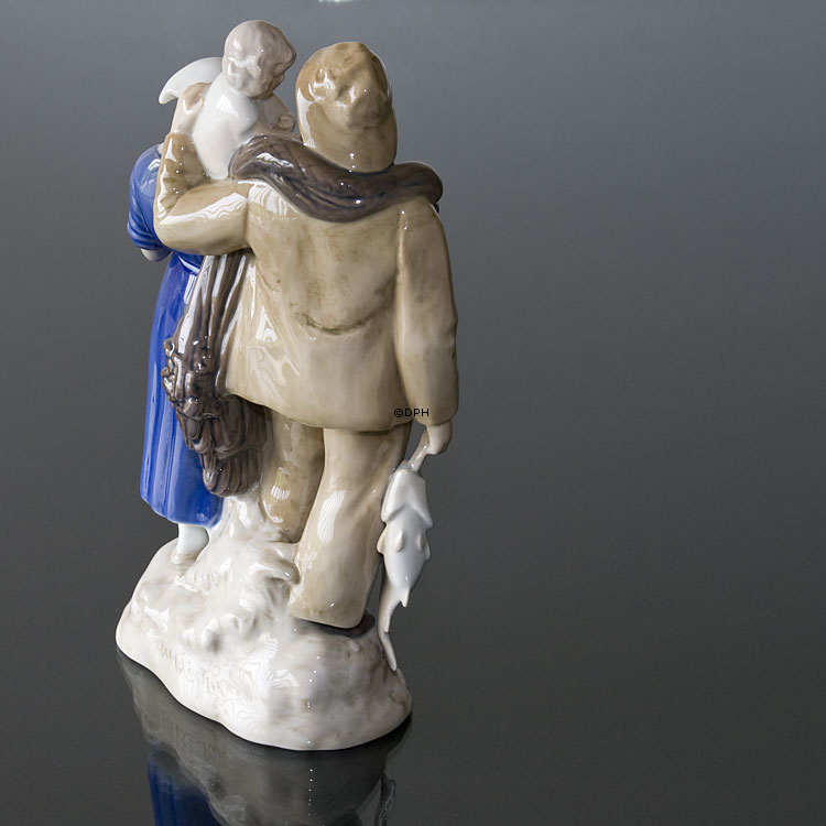 Fiskerfamilie, Bing & Grøndahl figur nr. 2025