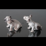 Sealyham Terrier schaut unten, Bing & Gröndahl Hund Figur Nr. 2028