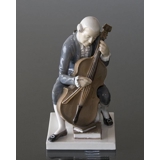 Cellist, Bing & Grondahl figurine, Gentleman Playing Cello No. 2032