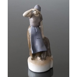 Kvinde med fiskenet, Bing & Grøndahl figur nr. 2036