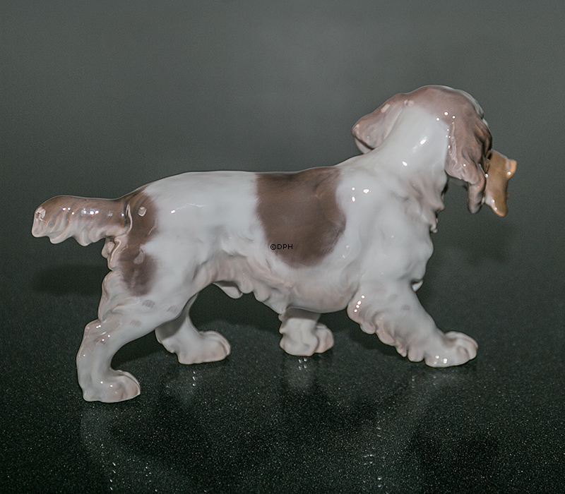 Hundefigur, Apporterende Spaniel, Bing & Grøndahl nr. 2061