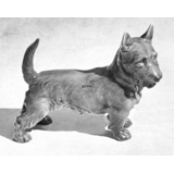 Scottish Terrier Standing, 19cm, Bing & Grondahl dog figurine no. 2069