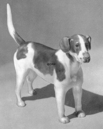 Stående Pointer, Bing & Grøndahl hunde figur nr. 2075
