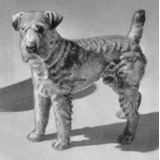 Schnauzer, 13cm, Bing & Grøndahl hundefigur nr. 2089