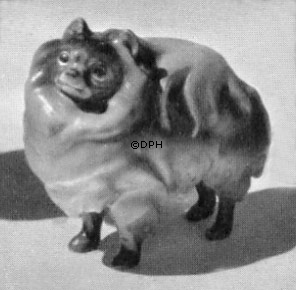 Pomeranier, Bing & Grøndahl hunde figur nr. 2092