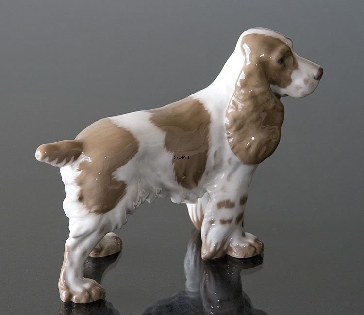 Springer Spaniel, Bing & Grøndahl hundefigur nr. 2095
