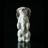 Pekingese dog standing up, Bing & Grondahl dog figurine no. 2101