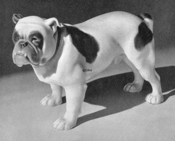 Engelsk Bulldog, Bing & Grøndahl hundefigur nr. 2110