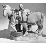 Farmer with 2 horses, Bing & Grondahl figurine no. 2119