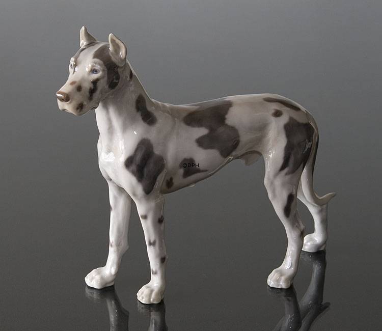 Stående Grand Danois, Bing & Grøndahl hundefigur nr. 2124