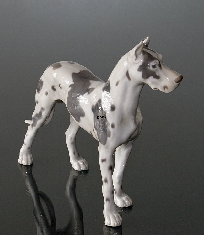 Stående Grand Danois, Bing & Grøndahl hundefigur nr. 2124