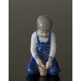 Boy with bucket building a castle, Bing & Grondahl figurine No. 2127