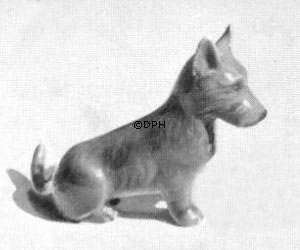 Siddende Skotsk Terrier, Bing & Grøndahl hundefigur nr. 2170