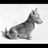 Scottish Terrier sitzend, Bing & Gröndahl Hund Figur Nr. 2170