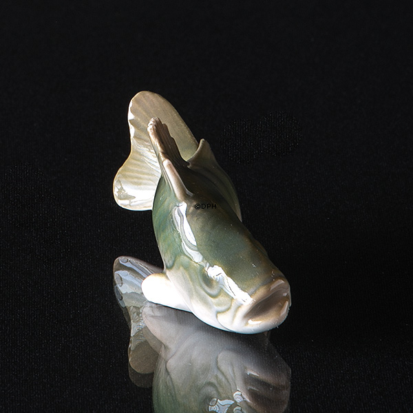 Aborre, Bing & Grøndahl figur af fisk nr. 2174