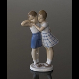Girl comforting boy, Bing & Grondahl figurine no. 2182