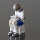 The First Line, sitting girl, Bing & Grondahl figurine no. 2184