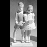 Dreng og pige som synger, Bing & Grøndahl figur nr. 2188
