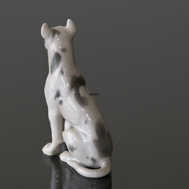 Siddende Grand Danois, Bing & Grøndahl hundefigur nr. 2189