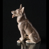 Deutscher Schäferhund sitzend, Bing & Gröndahl Hund Figur Nr. 2197