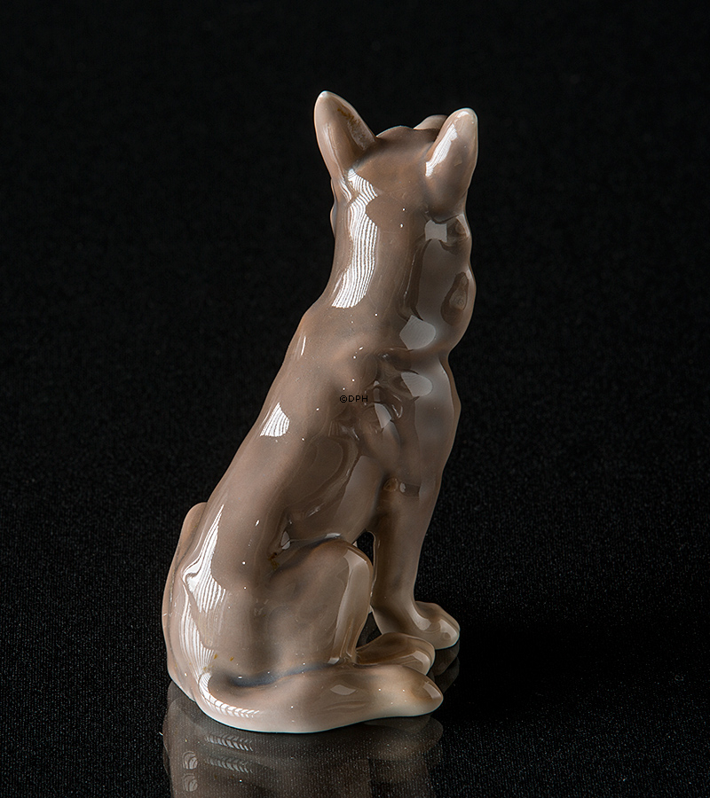 Siddende Schæferhund, Bing & Grøndahl hundefigur nr. 2197