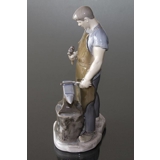 Blacksmith working the anvil, Bing & Grondahl figurine no. 2225