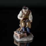 Shoemaker mending the shoes, Bing & Grondahl working man figurine No. 2228