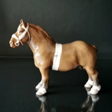 Belgischer Hengst, Bing & Gröndahl Pferd Figur Nr. 2234