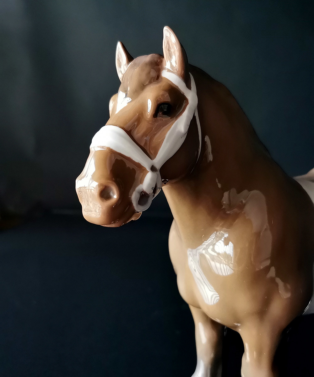 Belgisk hingst, Bing & Grøndahl bryggerhest, hestefigur nr. 2234