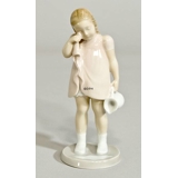 Spilt Milk, Girl standing with spilt Milk, Bing & grondahl figurine no. 2246 - Special addition - Unike