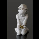 Seaboy with Starfish, Bing & grondahl gold decorated figurine no. 2265