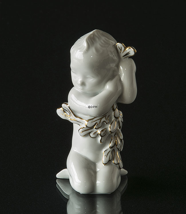 Havpige, dekoreret med guld, Bing & Grøndahl figur nr. 2267