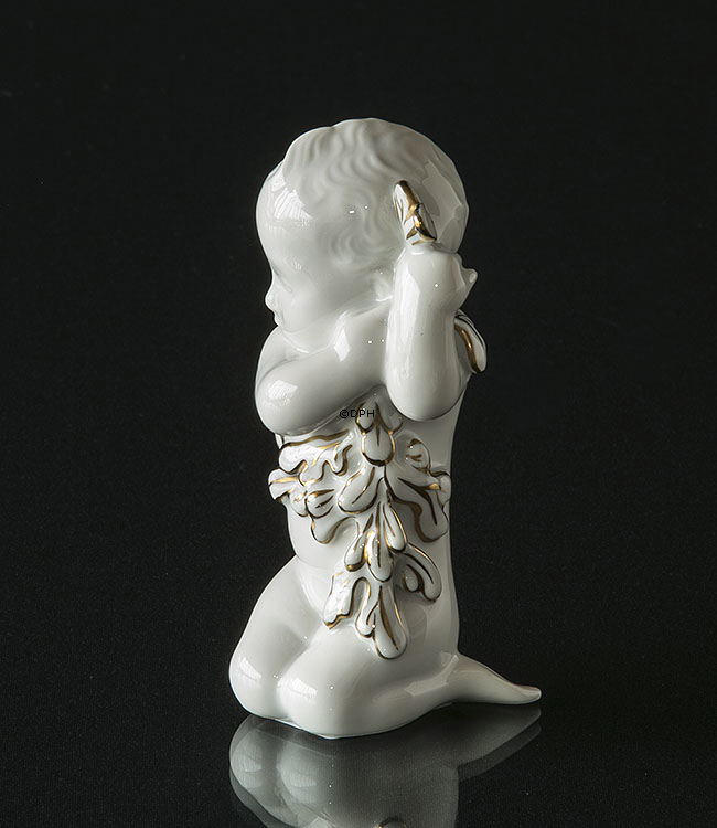 Havpige, dekoreret med guld, Bing & Grøndahl figur nr. 2267