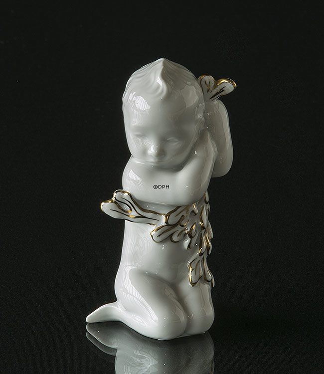 Havpige, dekoreret med guld, Bing & Grøndahl figur nr. 2267