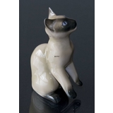 Siamkatze, Bing & Gröndahl Katzenfigur Nr. 2308