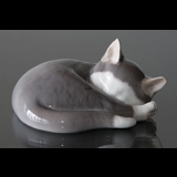 Cat, sleeping, Bing & Grondahl cat figurine no. 2309