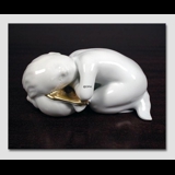 Seekind ruht sich, Goldverzierte Bing & Gröndahl Figur Nr. 2315