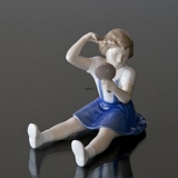 Vanity, Girl admirering herself in the mirror, Bing & Grondahl figurine No. 2318