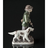 Hunter with dog, Bing & Grondahl figurine No. 2328